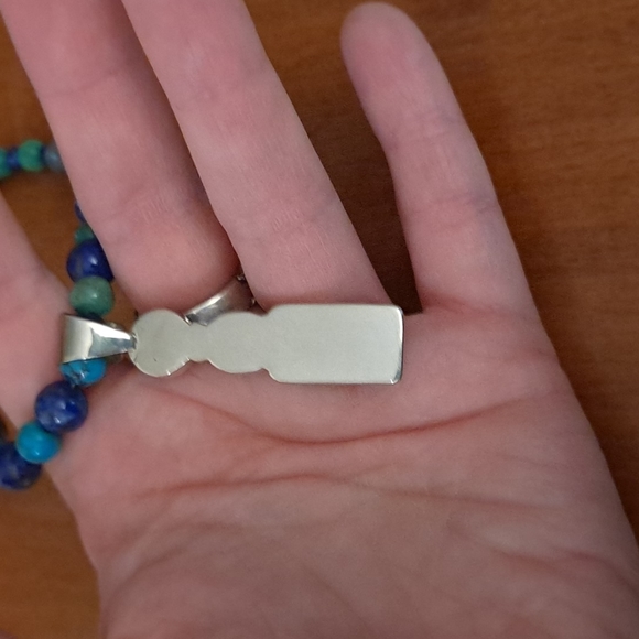 Jay King Turquoise, Lapis & Charoite Sterling Necklace